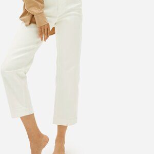 Everlane Straight Leg Crop Bone - Size 2